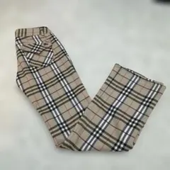 【美品】バーバリーブルーレーベル　ノバチェックパンツ　34