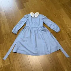 familiar 半袖ワンピース 130cm 水色 - メルカリ