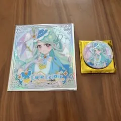 名探偵プリキュア おでかけマルシェ キュアエクレール 色紙 缶バッジ