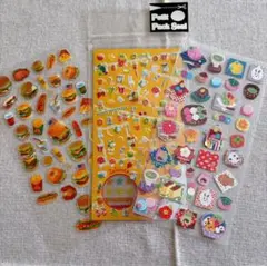 【新品】食べ物シール 3点おまとめ売り 平成レトロ 当時物