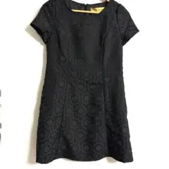 CECIL McBEE ブラック 半袖ミニワンピース フォーマル　入学式