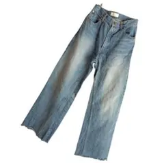 GALLARDAGALANTE インパッチデニム 切替デザイン ワイドデニム