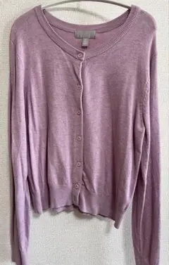 【H&M】匿名配送 カーディガン ラベンダー ピンク FREE 春