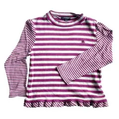 BURBERRY 130cm 長袖 Tシャツ カットソー ボーダー柄 綿