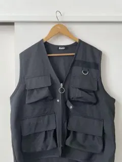 kutir ブラック ベスト 多機能ポケット