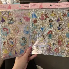 Disney ホログラムステッカー ディズニープリンセス 2シートセット