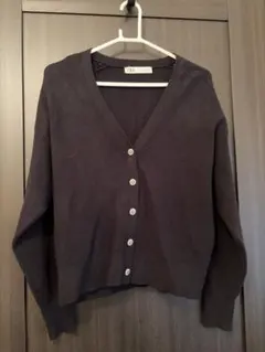 ZARA カーディガン ネイビー M