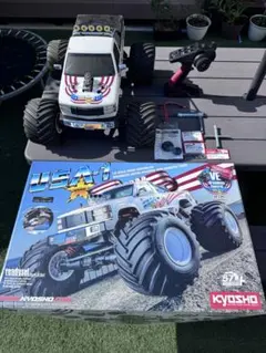 京商 当時物 USA-1 モンスタートラック メカ類付き - メルカリ
