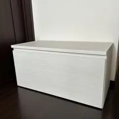 ベルメゾン　キューブボックス　ワゴン　ホワイト