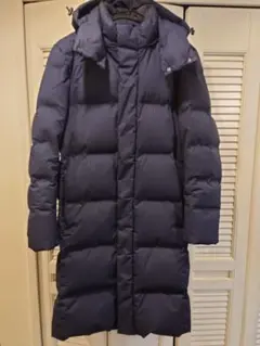 UNIQLO ユニクロ シームレスダウン ロングコート 　M ネイビー