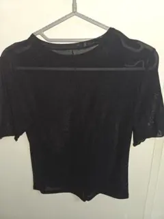 GU 半袖Tシャツ ブラック ホワイト Lサイズ