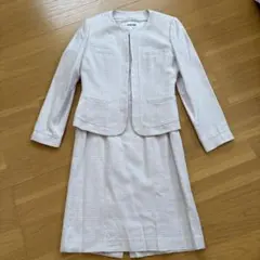 ピンクスカートスーツ 長袖ジャケット　ワンピース　11号　入学式