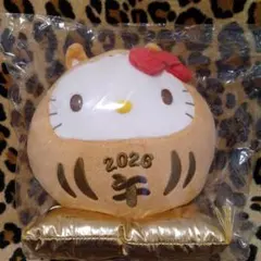 ヤクルト　ハローキティ 2026年 午年　ダルマ　ぬいぐるみ