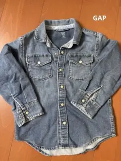 【美品】GAP デニムシャツボーイズ(厚地)　110cm