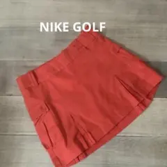 NIKE ゴルフスカート 鮮やかオレンジ カーゴポケットL