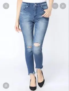 JEANASIS クラッシュスキニーデニム