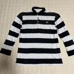 バーバリー BURBERRY ブラックレーベル 七分袖 長袖ポロシャツ