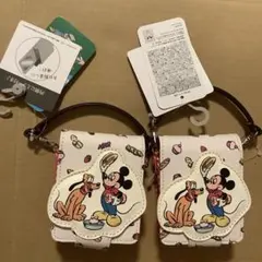 新品未使用　しまむら　ミラー付きポーチ　ディズニー　2個セット