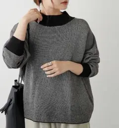 ジャガードハイネックプルオーバー