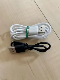 Type-C USB充電ケーブル ホワイト ブラック 2本セット
