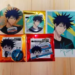 呪術廻戦 じゅじゅつ旅 缶バッジ、アクスタ、アクキー、特典コースター（伏黒恵）