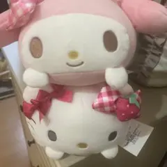 新品　タグ付　マイメロ & キティ　もちもちころころ　ぬいぐるみ　２点セット