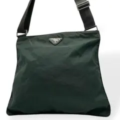 良品　PRADA プラダ　ショルダーバッグ　ナイロン　グリーン　ヴィンテージ