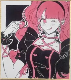 ウマ娘 ジェンティルドンナ 手描き ファンアート 色紙 アナログ - メルカリ
