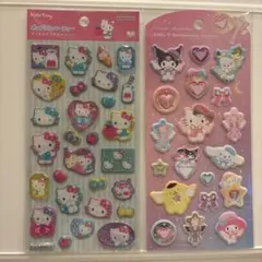 【正規品】 サンリオ シール 2点　ジュエルマシュマロ　ポップデコパーティー