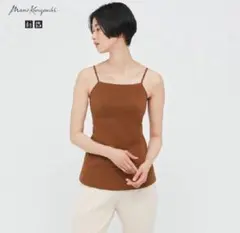 【タグ付き新品】マメクロゴウチ　エアリズムコットンブラキャミソール