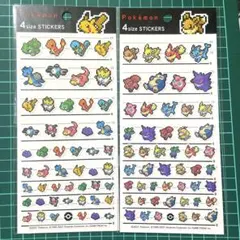 914 ポケモン ４サイズステッカー ２枚セット