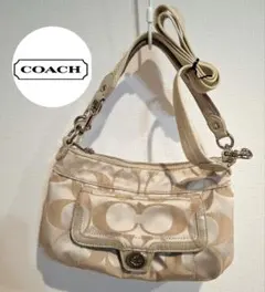 【美品】COACH ワンショルダーバック 2way シグネチャー