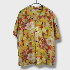 美品】アロハブロッサム HULA GIRL アロハシャツ 36 定価2.2万 - メルカリ