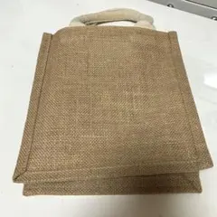 ジュート素材 スクエアトートバッグのサムネイル