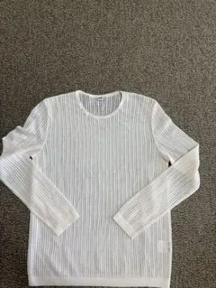 UNIQLO ホワイトニットセーター Lサイズ