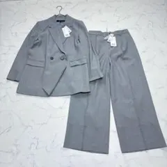 【未使用タグ付き】リフレクトリラクシーメランジジャケット＆パンツスーツセットMのサムネイル
