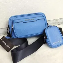 ✨激レア色✨未使用タグ付✨現行マイケルコース　ショルダーバック　ブルー