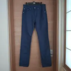 カラーデニム ブルー スリムフィット サイズ29 GU 薄手 春夏 メンズ