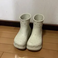 crocs クロックス 厚底 レインブーツ ホワイトのサムネイル
