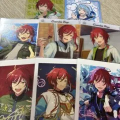 あんさんぶるスターズ　逆先夏目　ぱしゃっつ　クリアカード　エモカ　紫之創　カード