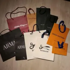ルイヴィトン、GUCCI、Ferragamo、ARMANI、その他　ショッパー