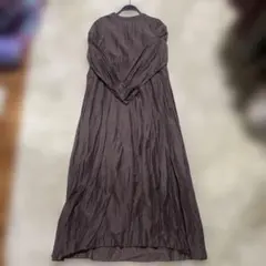 【美品】アントマリーズ　ダークブラウン 長袖 ワンピース