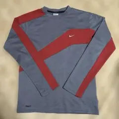 美品 00s 銀タグ NIKE トレーニングトップ 長袖 ジュニア レディース