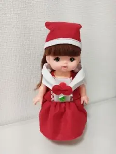 メルちゃんサンタ服　赤 フェルト製