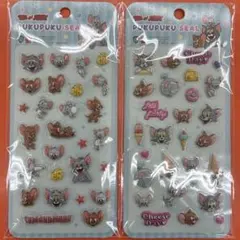 トムとジェリー ぷくぷくシール2枚セット