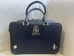 【美品】A.D.M.J. ボストンバッグ23cm ブラックのサムネイル