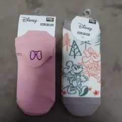 Disney ミッキー ミニー ソックス 23-25cm