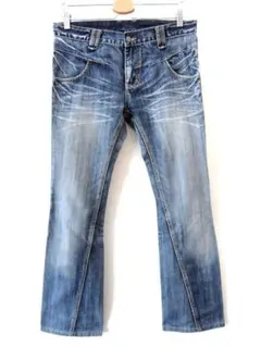 Y2K flare denim ミッシェルクラン 鬼ヒゲ フレアデニム 00's
