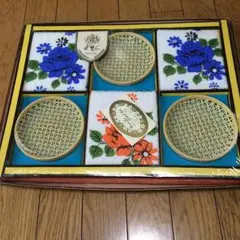 花想い おしぼり ＆ 丸皿 セット