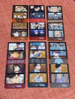 ハイキュー　クリアしおり　6種セット　アニメイトフェア